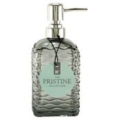 Wholesale - 16oz Glass Soap Dispenser Grey with Chrome Pump, UPC: 769898275043